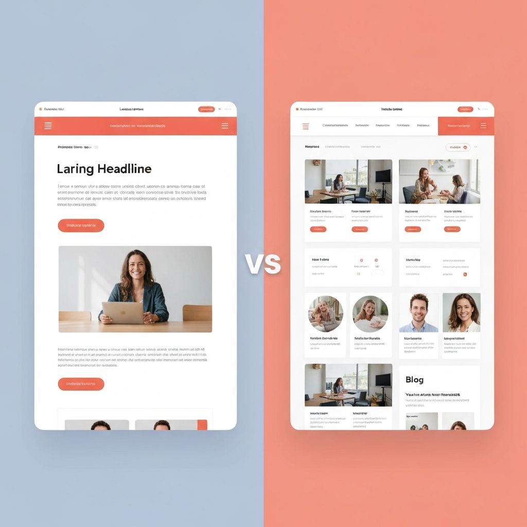 Landing Page vs. Site Institucional: Qual o melhor para o seu negócio?